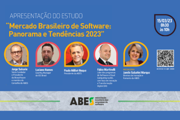 ABES e IDC apresentam: Estudo do Mercado Brasileiro de Software 2023 – Perspectivas e Tendências